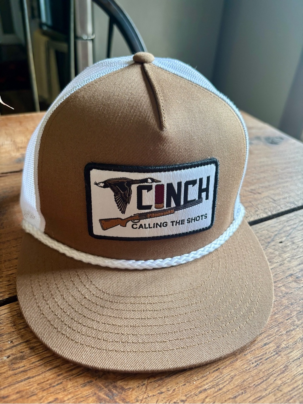 New CINCH Rope-Trim Mesh Cap with Patch Logo